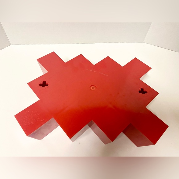 Vintage COPCO MCM Red Honeycomb Wall Spice Rack By Lubge-Randel Danish Style - Picture 8 of 13